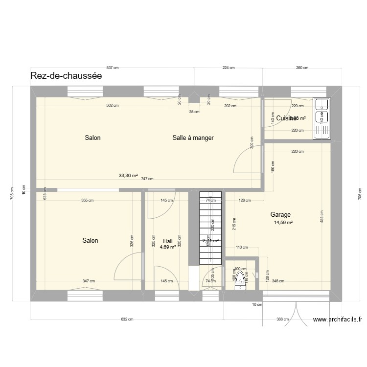 Bergère rez. Plan de 0 pièce et 0 m2