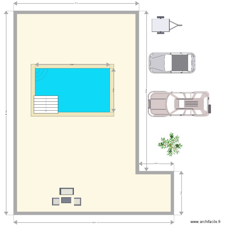 TERRASSE. Plan de 0 pièce et 0 m2