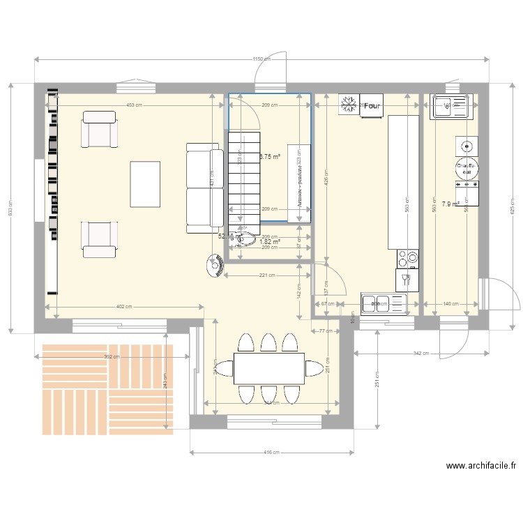 esc central grd  terrain. Plan de 0 pièce et 0 m2