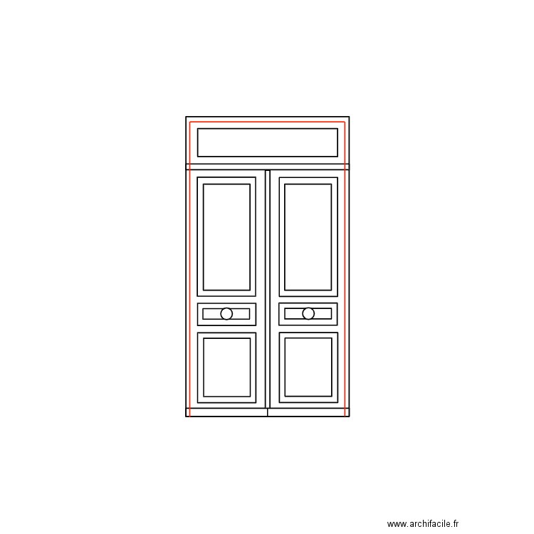 porte entrée seule. Plan de 0 pièce et 0 m2