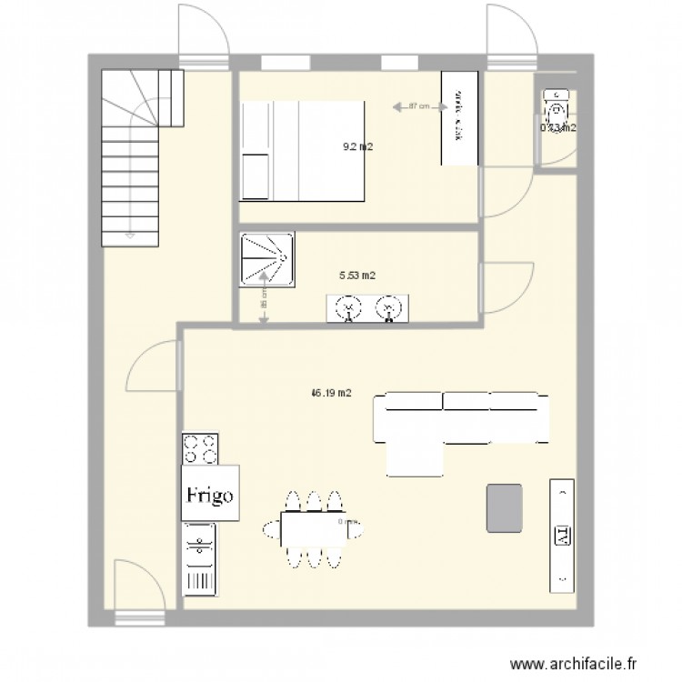 rdc boulangerie projet 4. Plan de 0 pièce et 0 m2