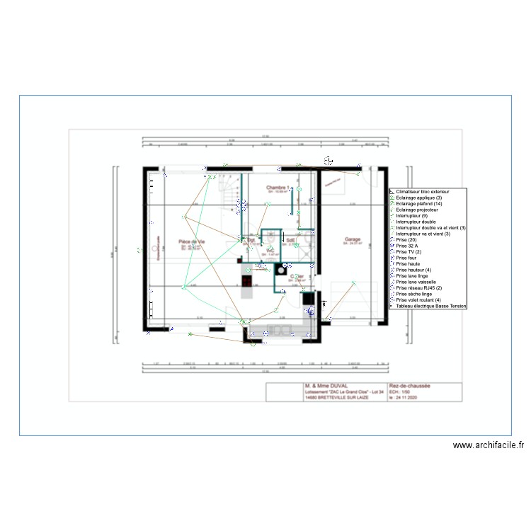 Duval rdc. Plan de 0 pièce et 0 m2