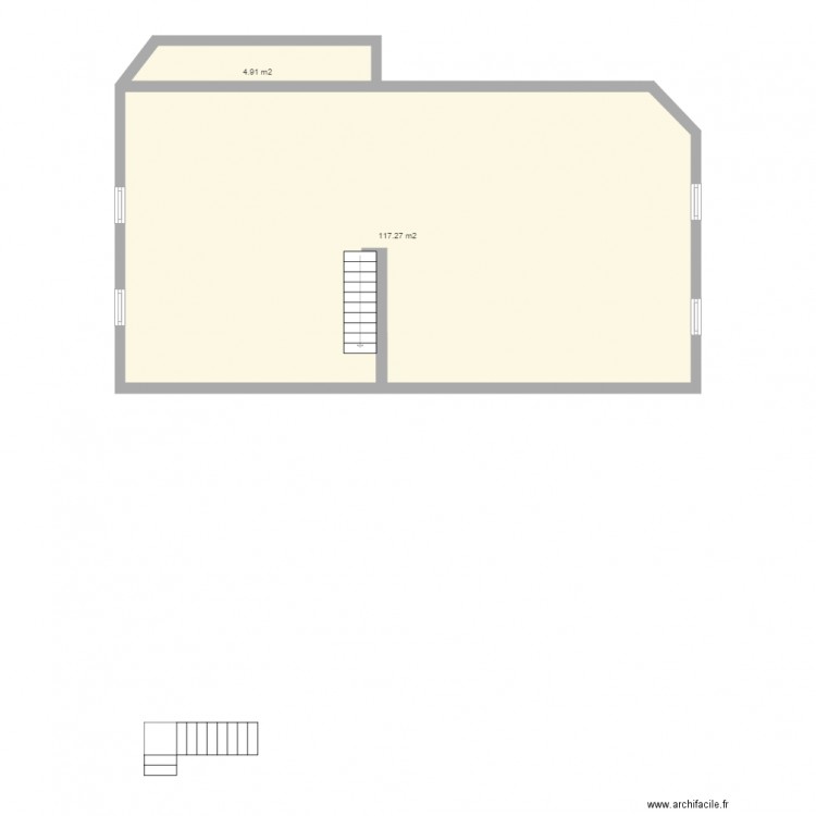 maison Roncey etage vide. Plan de 0 pièce et 0 m2