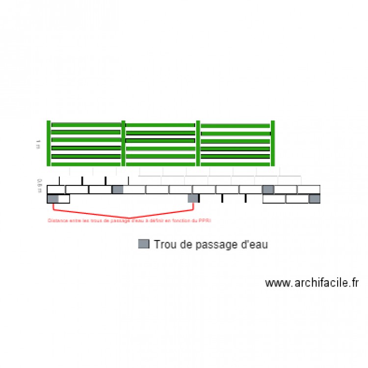 mur de limite . Plan de 0 pièce et 0 m2