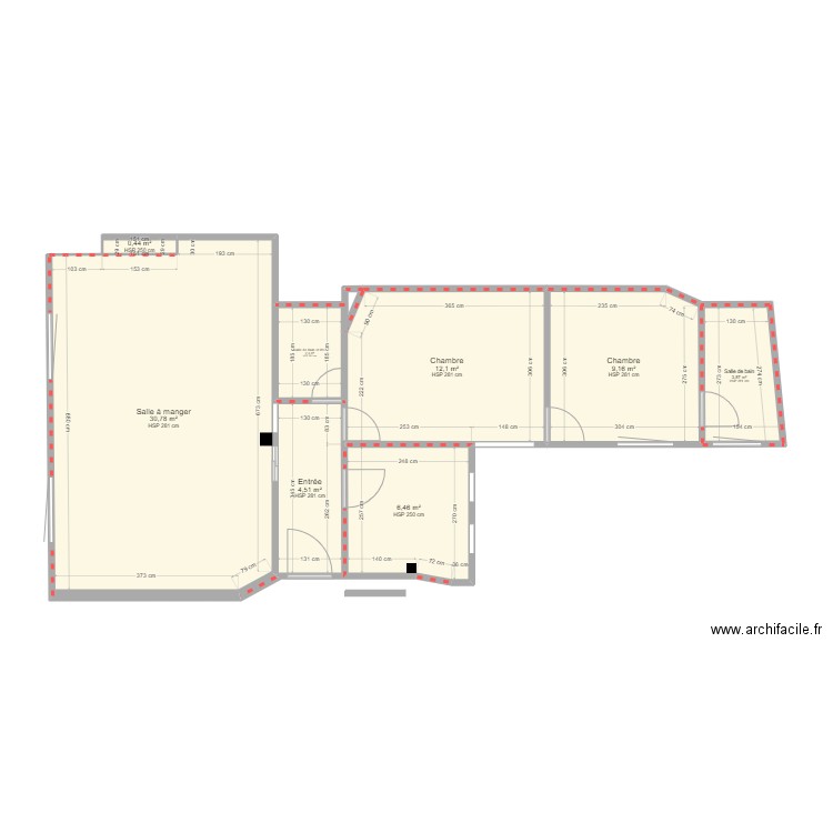 FAUBOURG SAINT ANTOINE. Plan de 8 pièces et 70 m2