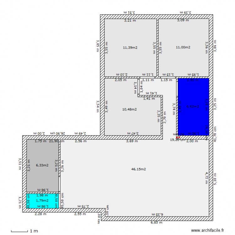 test MTC. Plan de 0 pièce et 0 m2