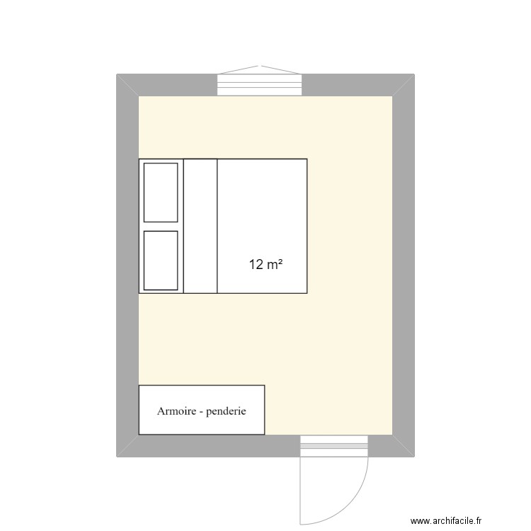 Chambre RDC. Plan de 0 pièce et 0 m2