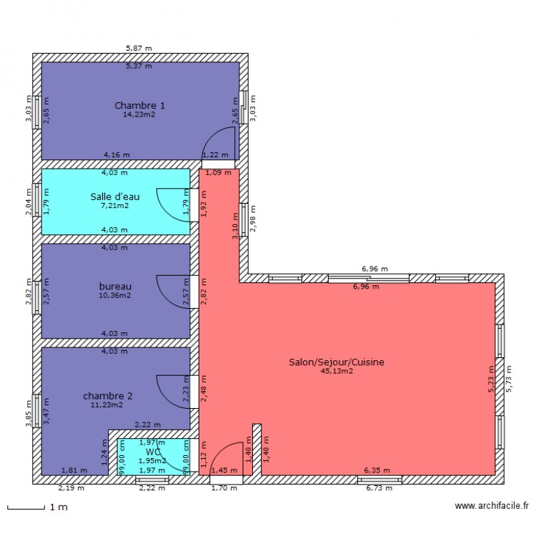 maison l base. Plan de 0 pièce et 0 m2