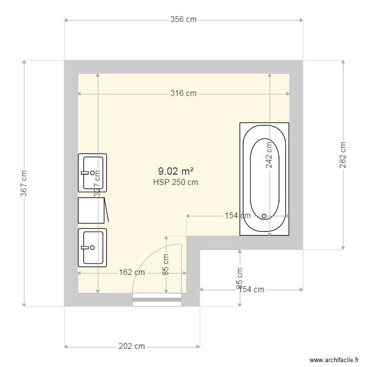 Salle deau bain. Plan de 0 pièce et 0 m2