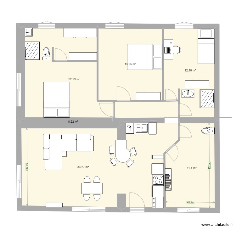 titre. Plan de 0 pièce et 0 m2