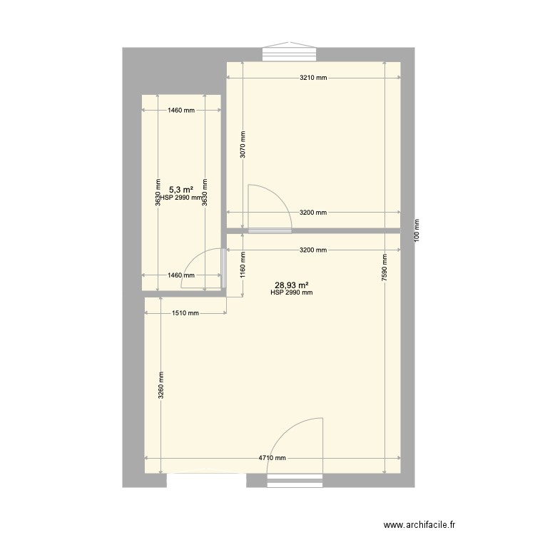 verrerie. Plan de 0 pièce et 0 m2