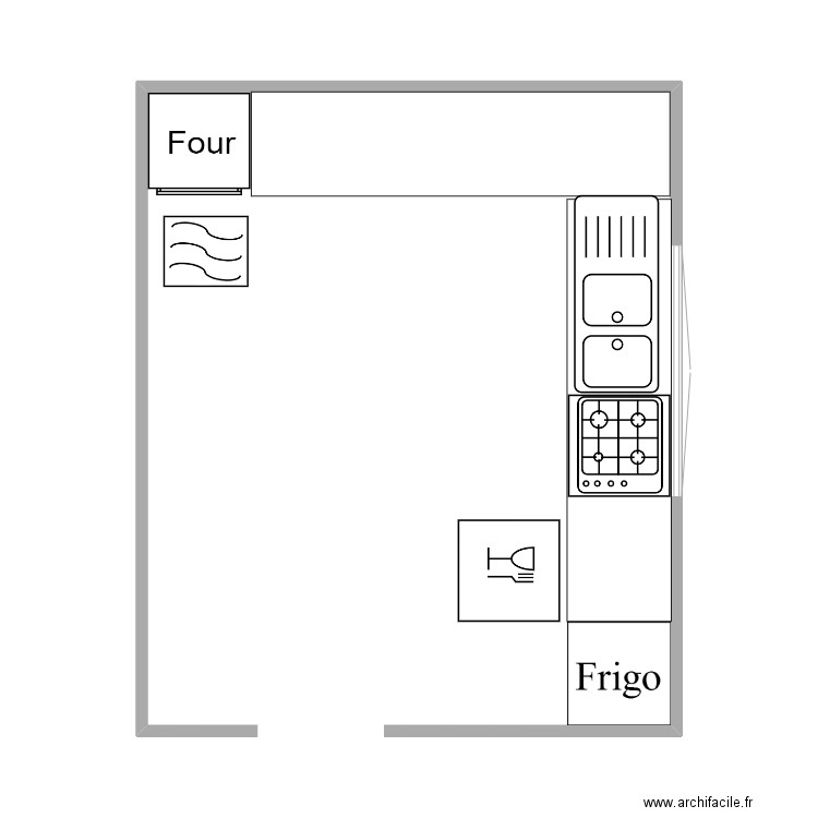 Cuisine 1. Plan de 0 pièce et 0 m2