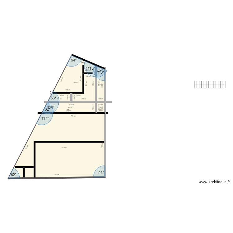 oficina. Plan de 0 pièce et 0 m2