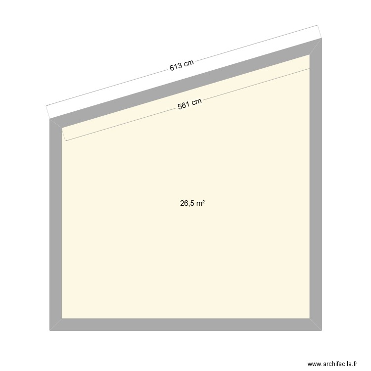 Garage 1. Plan de 1 pièce et 27 m2