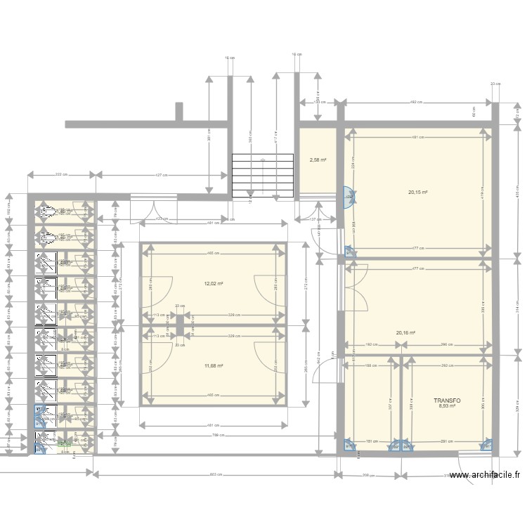 Stade CBE  Vestiaire Visiteurs. Plan de 0 pièce et 0 m2