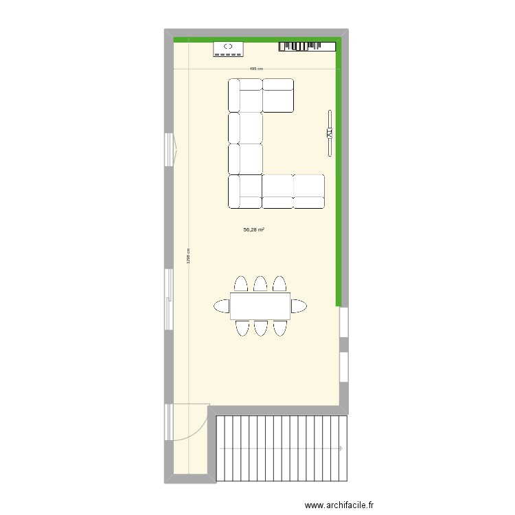 Salon Salle a manger. Plan de 0 pièce et 0 m2