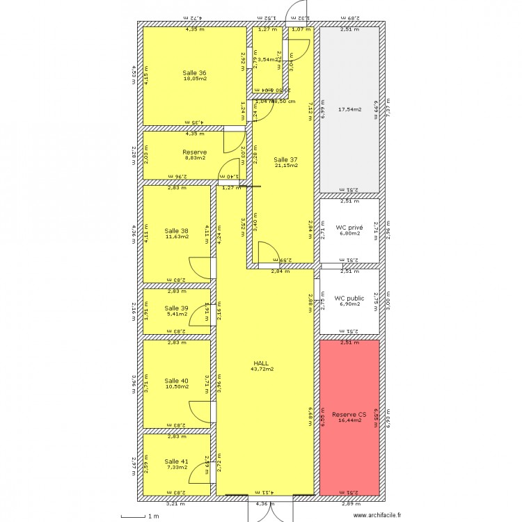 Local Medico Social du Centre social de Marcq en Baroeul. Plan de 0 pièce et 0 m2