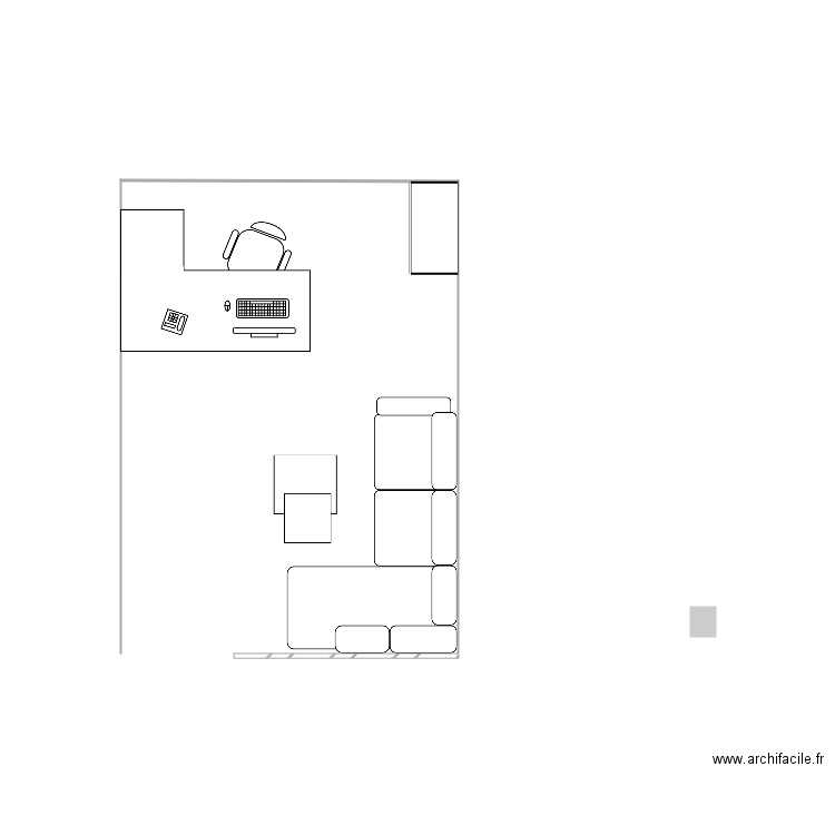 salle de repos burau angle. Plan de 0 pièce et 0 m2