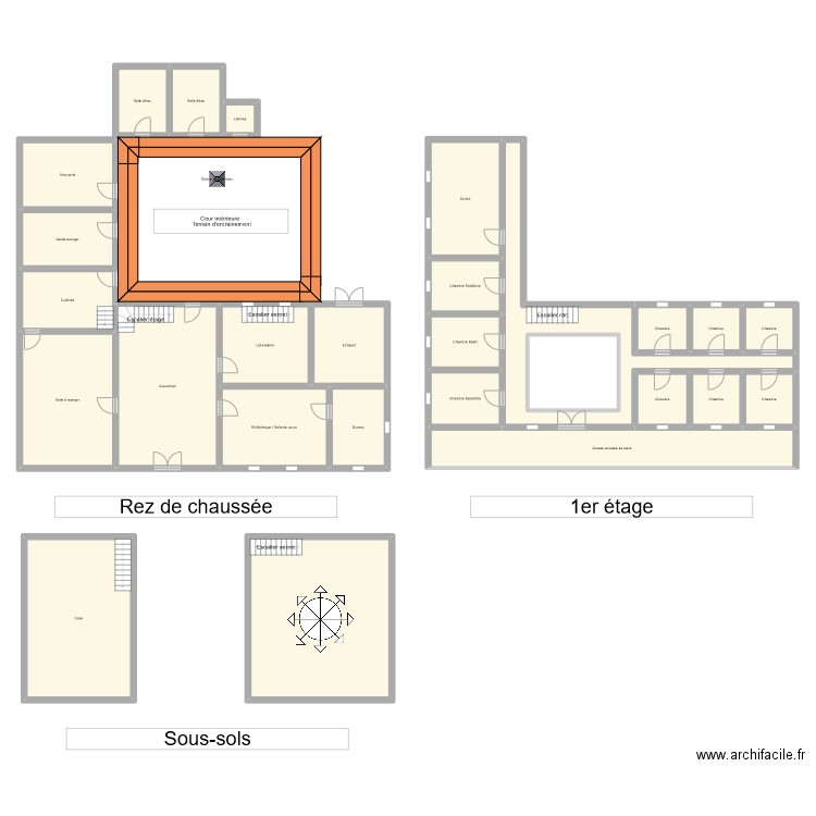 Villa Keshaline. Plan de 27 pièces et 473 m2