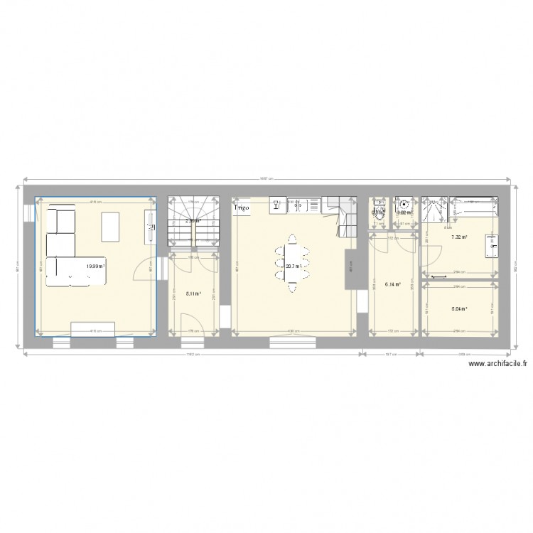 Maison Saulzoir. Plan de 0 pièce et 0 m2