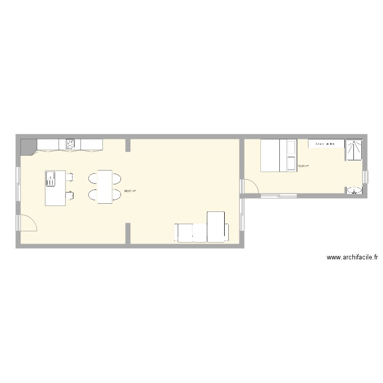 maison. Plan de 0 pièce et 0 m2