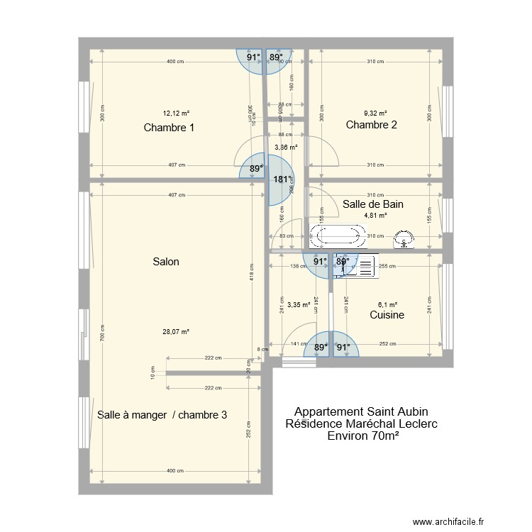 SAint Aubin Résidence Marèchal Leclerc . Plan de 0 pièce et 0 m2