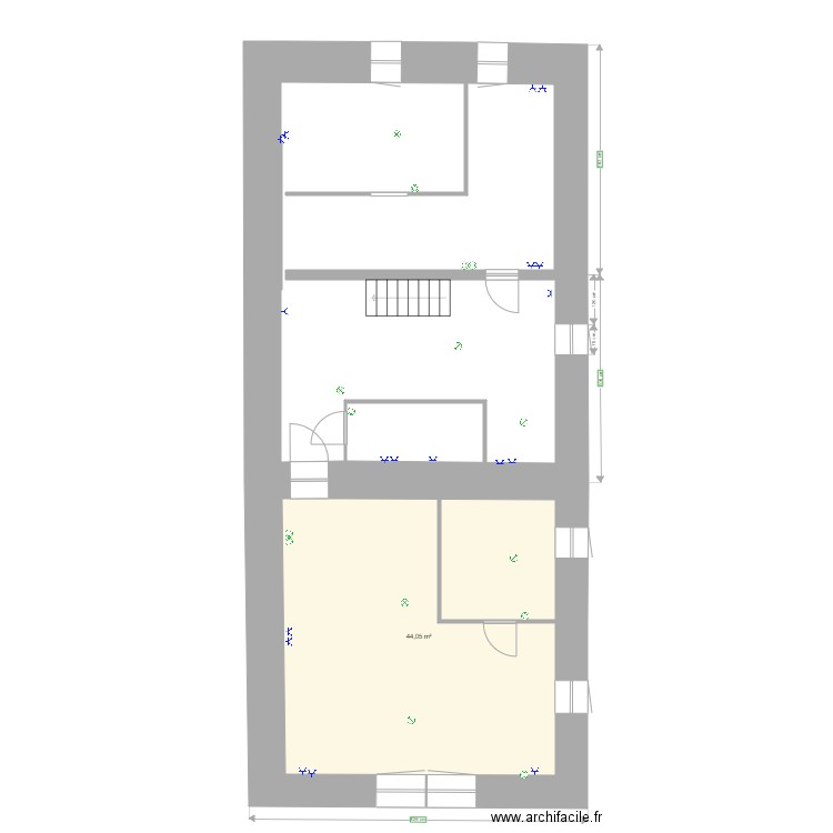 ELectGrenier. Plan de 11 pièces et 232 m2