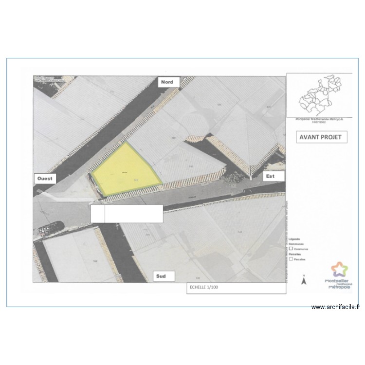 les cotations DP4. Plan de 0 pièce et 0 m2