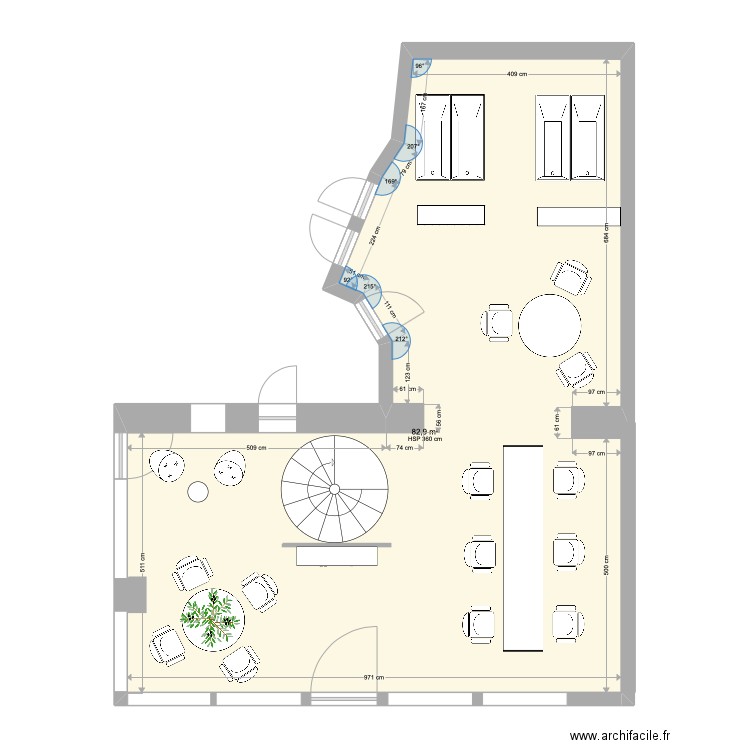 SALON. Plan de 0 pièce et 0 m2