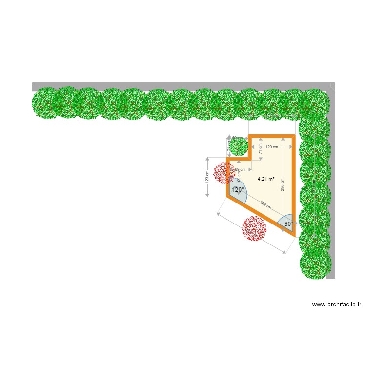 terrasse abri de jardin. Plan de 0 pièce et 0 m2