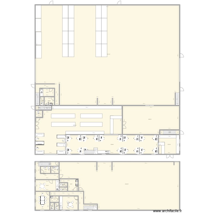 Sheffield ground floor plan with showroom. Plan de 0 pièce et 0 m2