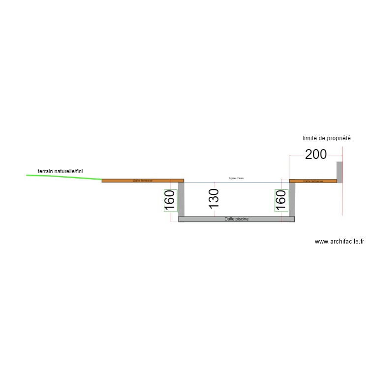 plan de coupe A-A. Plan de 0 pièce et 0 m2