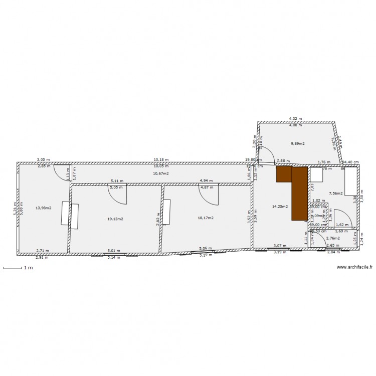 Bertrandié Etage. Plan de 0 pièce et 0 m2