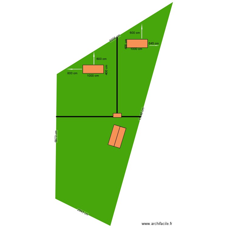 Plan de masse des abris. Plan de 0 pièce et 0 m2