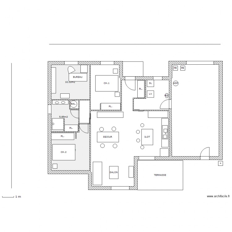 plan masse. Plan de 0 pièce et 0 m2