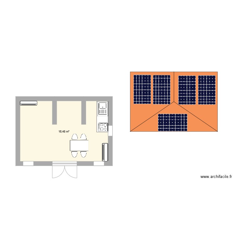 chalet. Plan de 0 pièce et 0 m2