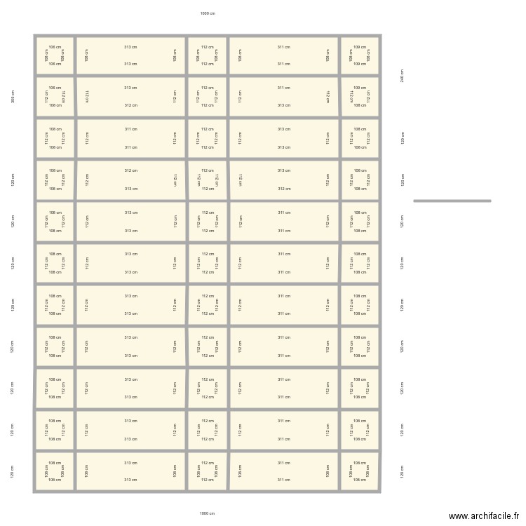 Meuble Joints V3 Tubes Carrés. Plan de 0 pièce et 0 m2