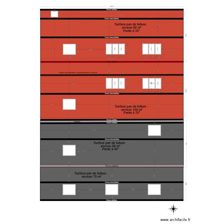 toiture hangar st cyr. Plan de 0 pièce et 0 m2