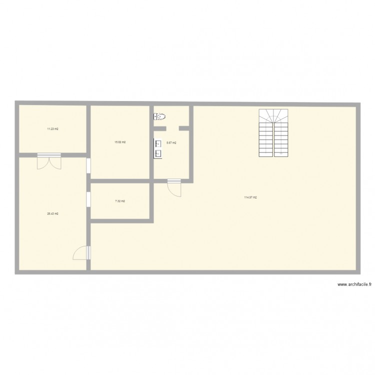 2 eme etage. Plan de 0 pièce et 0 m2