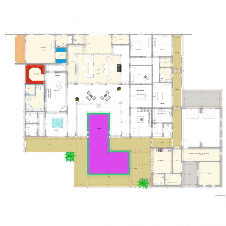 PLAN VILLA. Plan de 0 pièce et 0 m2