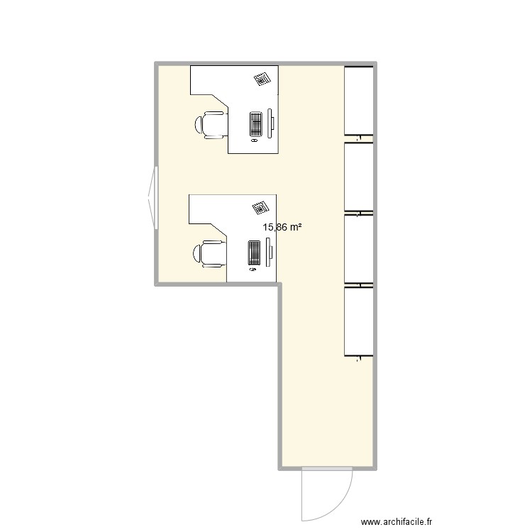 bureaux partagés OMS + .... Plan de 0 pièce et 0 m2