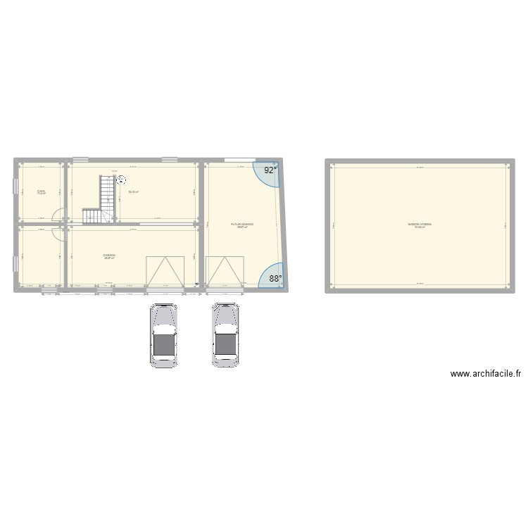 GARAGE. Plan de 0 pièce et 0 m2