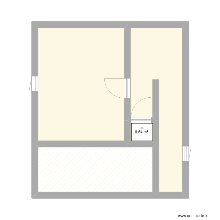 bois de villers 2e. Plan de 4 pièces et 35 m2