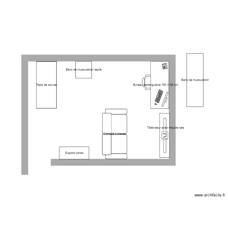 Salle de sport/jeu. Plan de 0 pièce et 0 m2