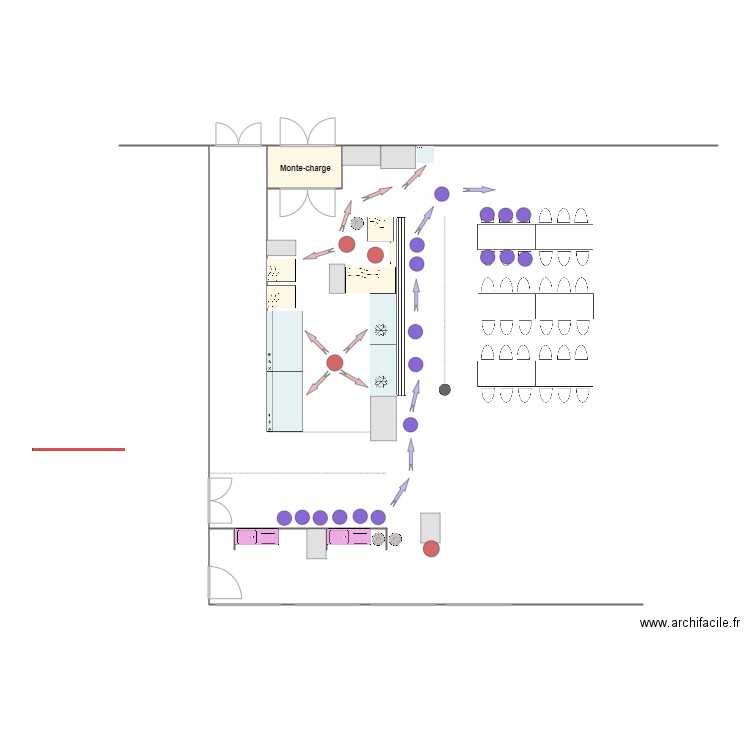 refectoire. Plan de 0 pièce et 0 m2