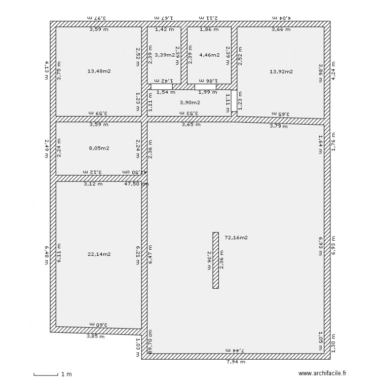 fred. Plan de 0 pièce et 0 m2