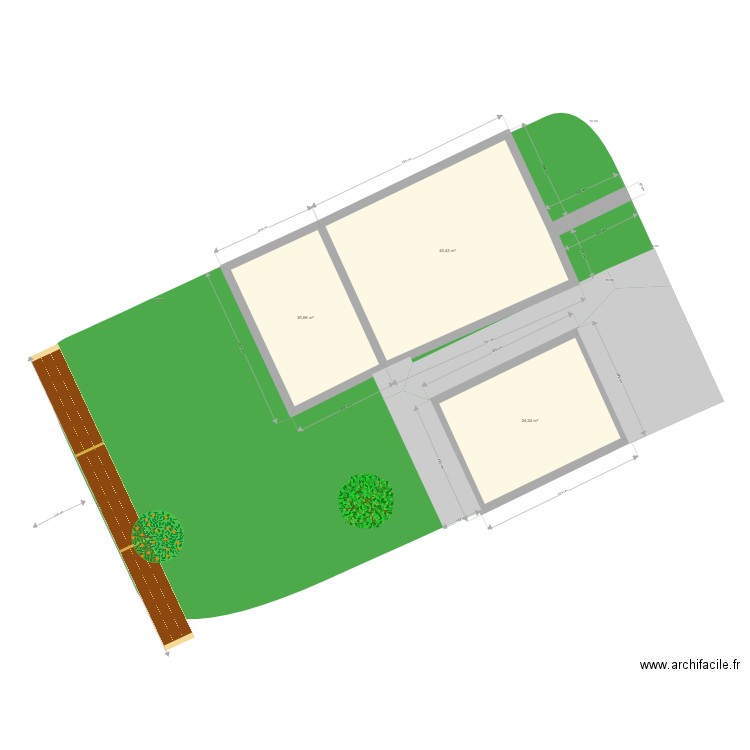 PLAN DE MASSE CRETEIL PROJETE 1. Plan de 0 pièce et 0 m2