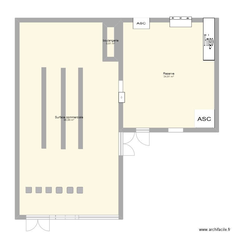 Plan LIDL. Plan de 0 pièce et 0 m2