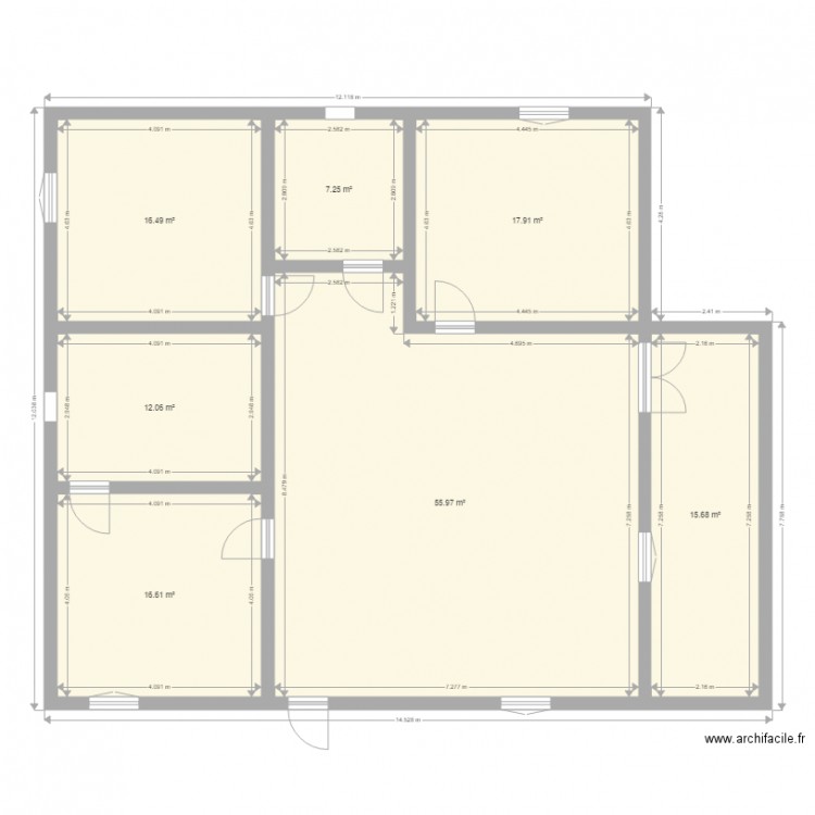 Plan de maison. Plan de 0 pièce et 0 m2