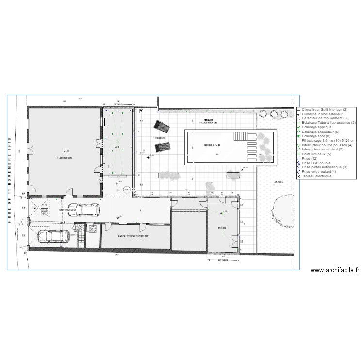 SCI CLEBERET III - Implantation électrique. Plan de 0 pièce et 0 m2